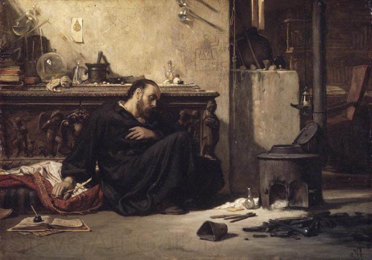 Elihu Vedder The Dead Alchemist